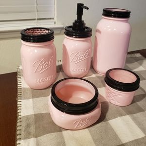 New bathroom mason jar decor set